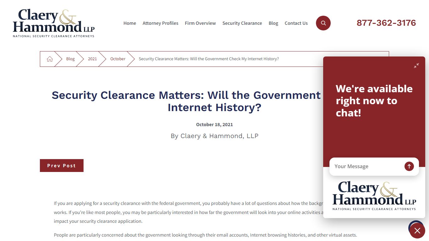 Security Clearance Matters: Will the Government Check My Internet History?